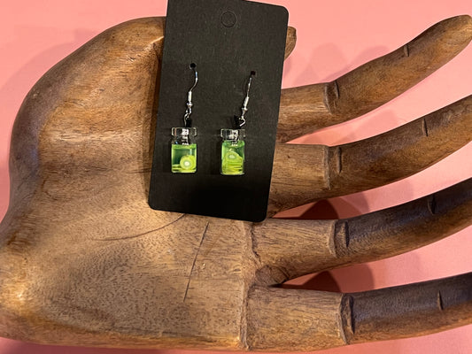 ACRYLIC CUP THEMED FISHHOOK EARRINGS ER190