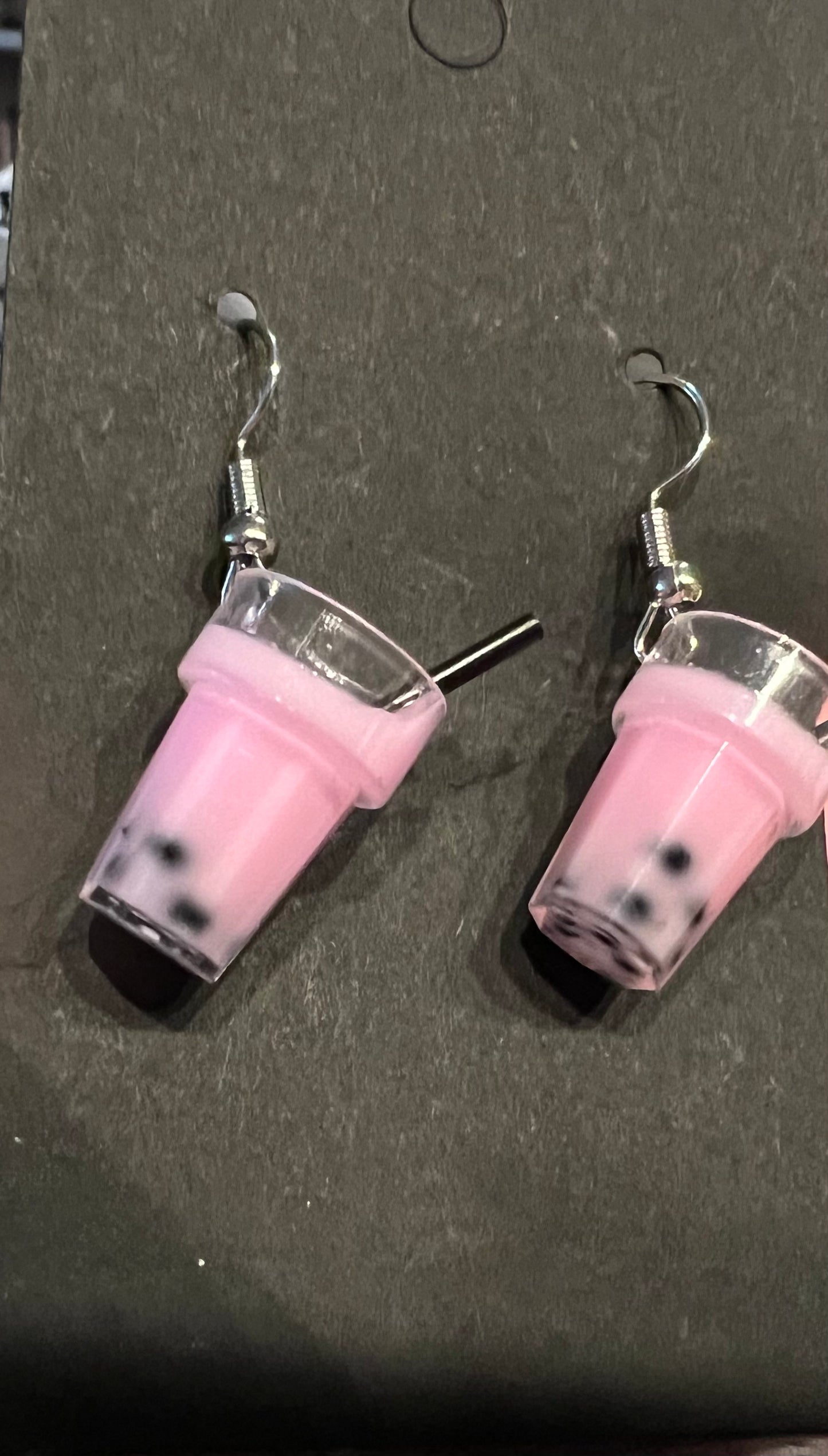 ACRYLIC CUP THEMED FISHHOOK EARRINGS ER190