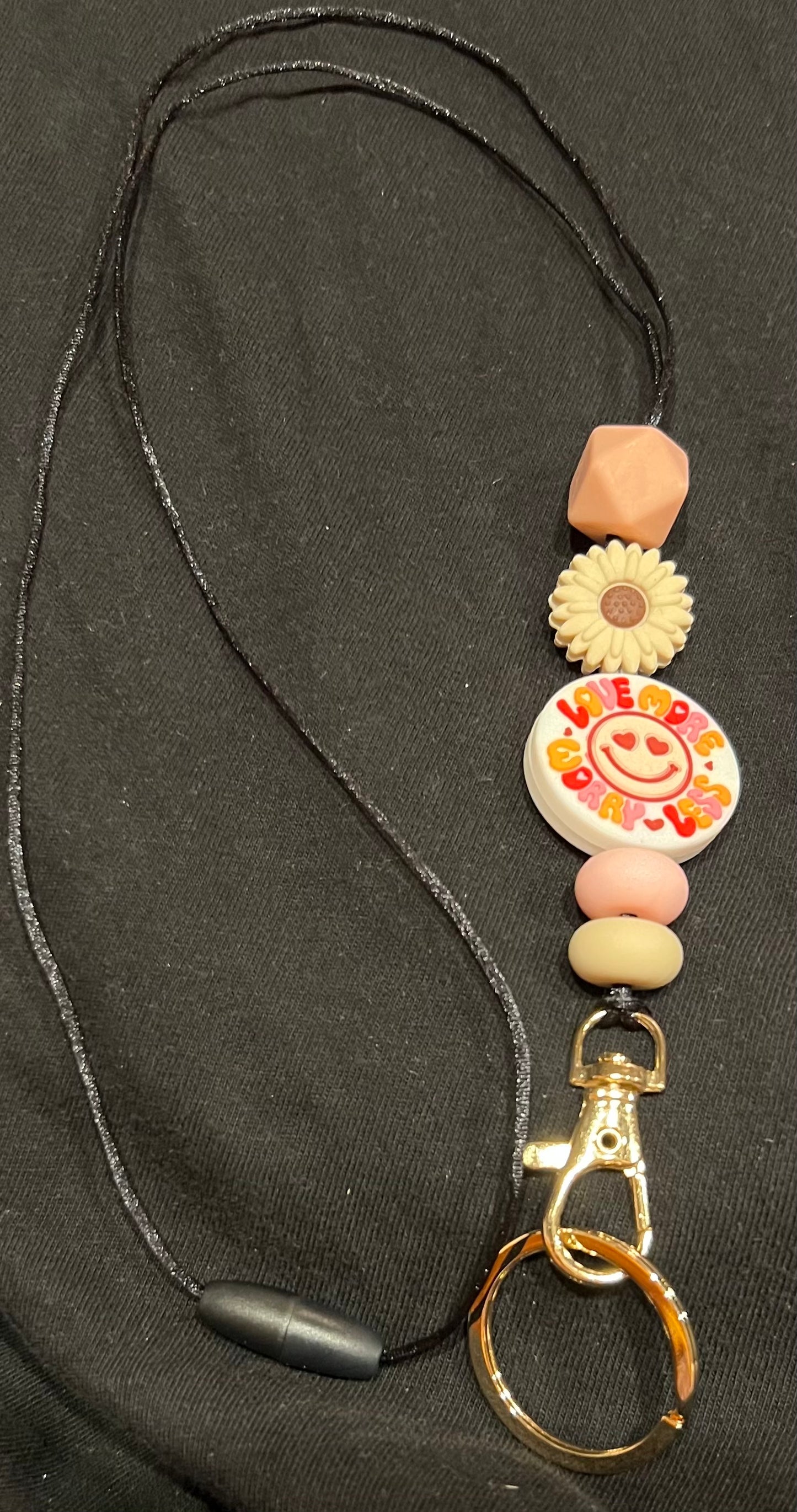 Love More Worry less with sun Pendent.