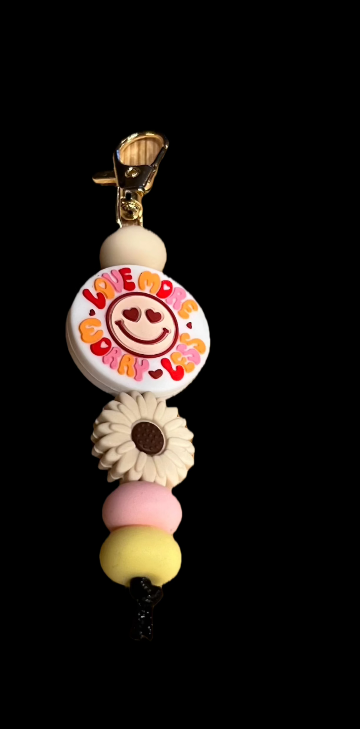 Love More Worry less with sun Pendent.