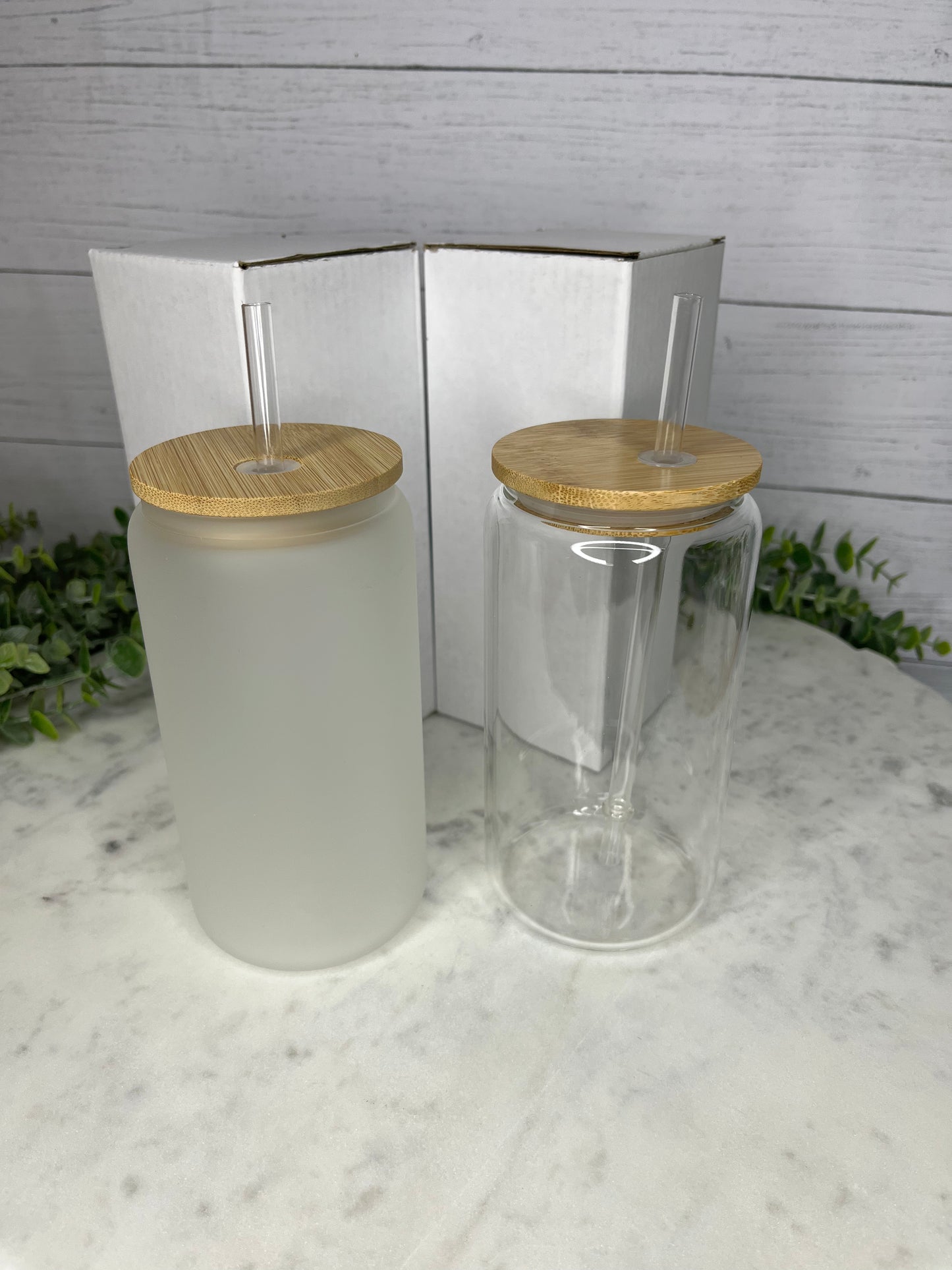 16oz FROSTED GLASS SUBLIMATION LIBBY CUP