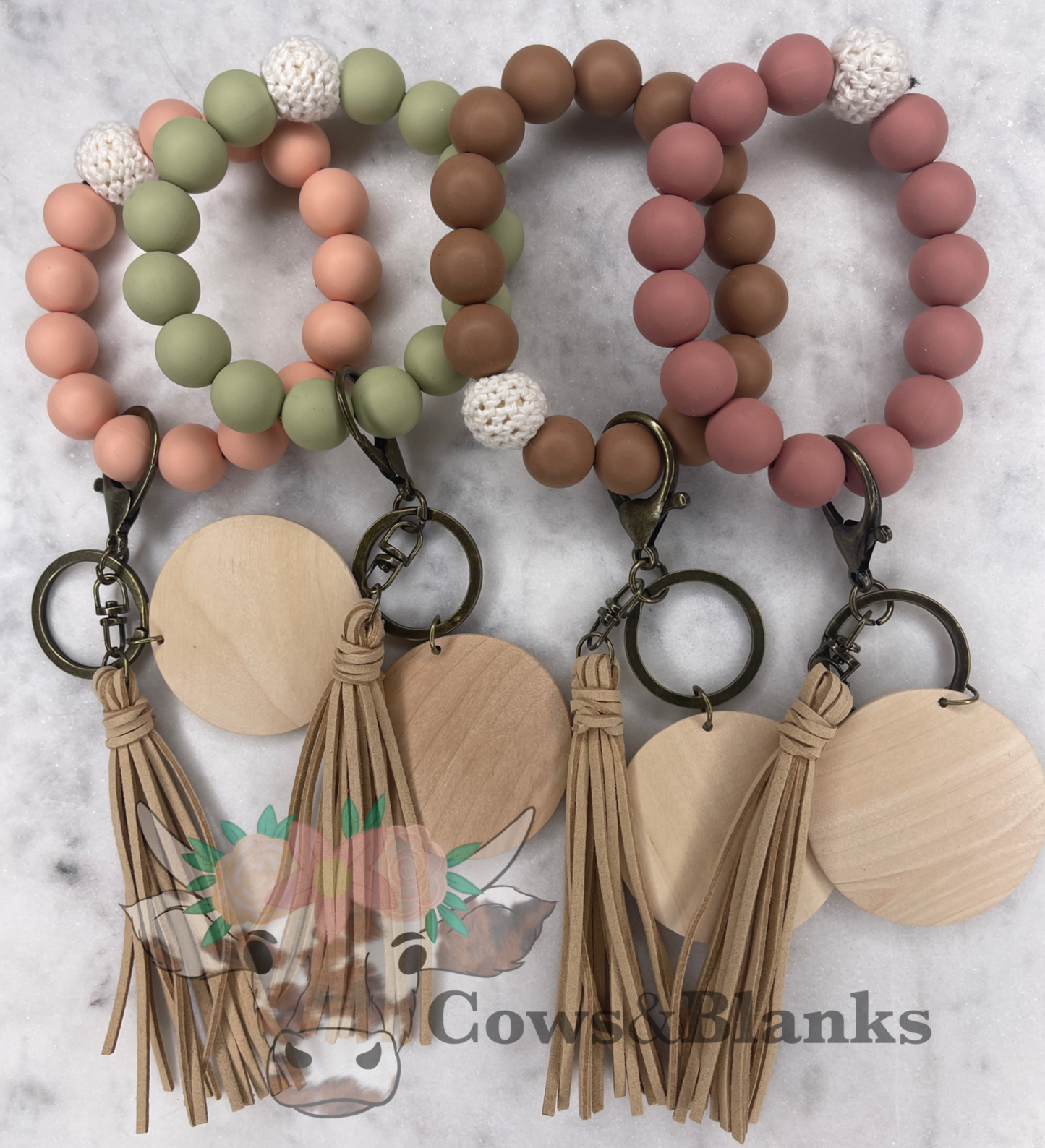 BOHO CROCHET SILICONE BEADED WRISTLET/BRACELET