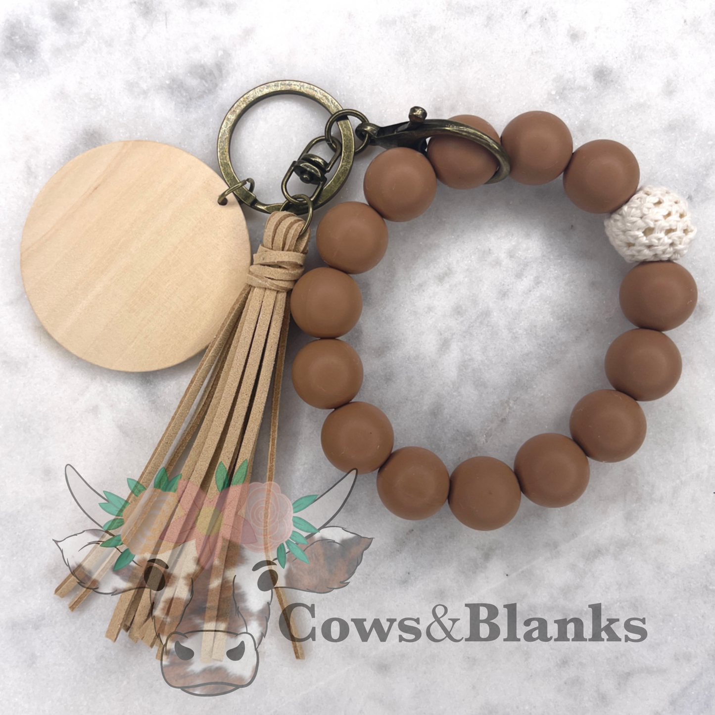 BOHO CROCHET SILICONE BEADED WRISTLET/BRACELET